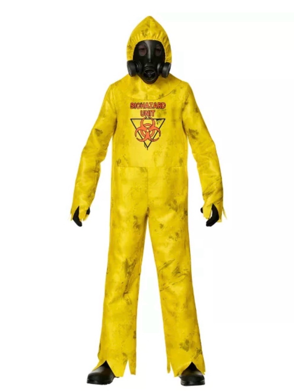 Spirit Yellow Biohazard Unit Costume with Black Mask
